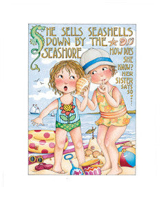 She Sells Seashells Fine Art Print