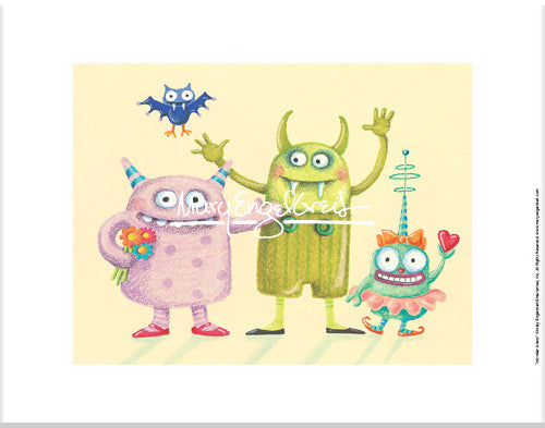 Monsters and Aliens Fine Art Print