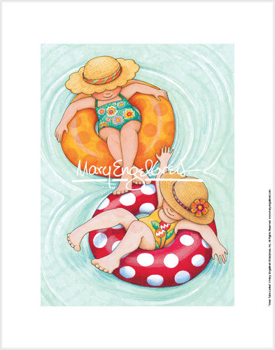 Inner Tube Girls Fine Art Print