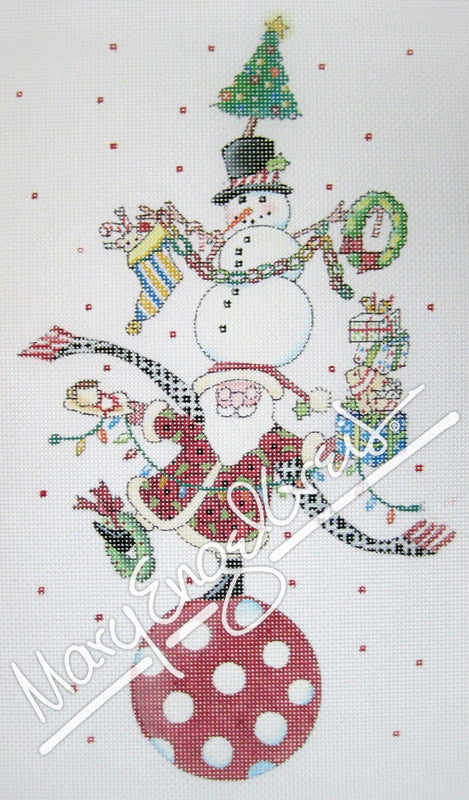 Needlepoint Canvas: Christmas Circus