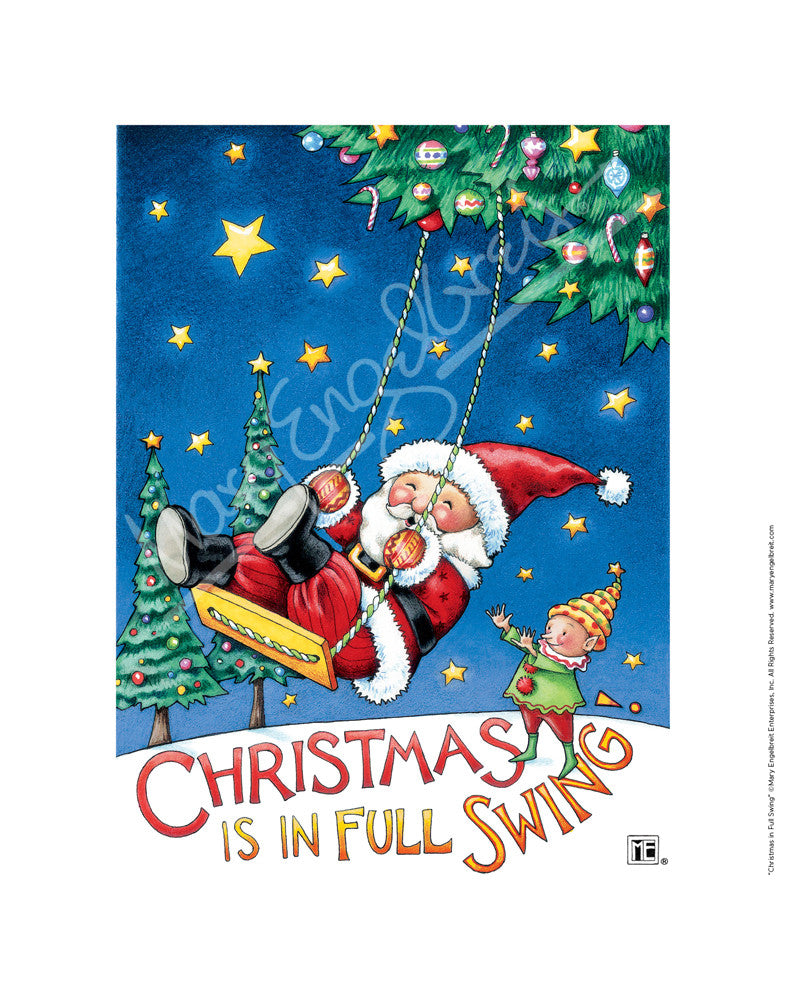 Christmas in Full Swing Fine Art Print