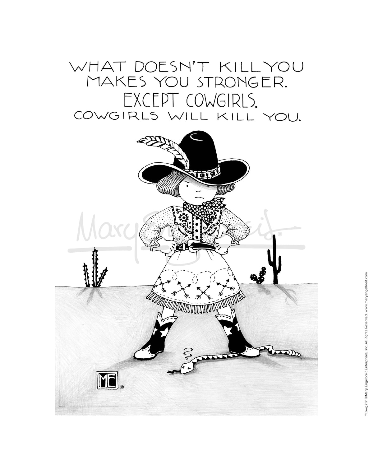 Cowgirls Fine Art Print