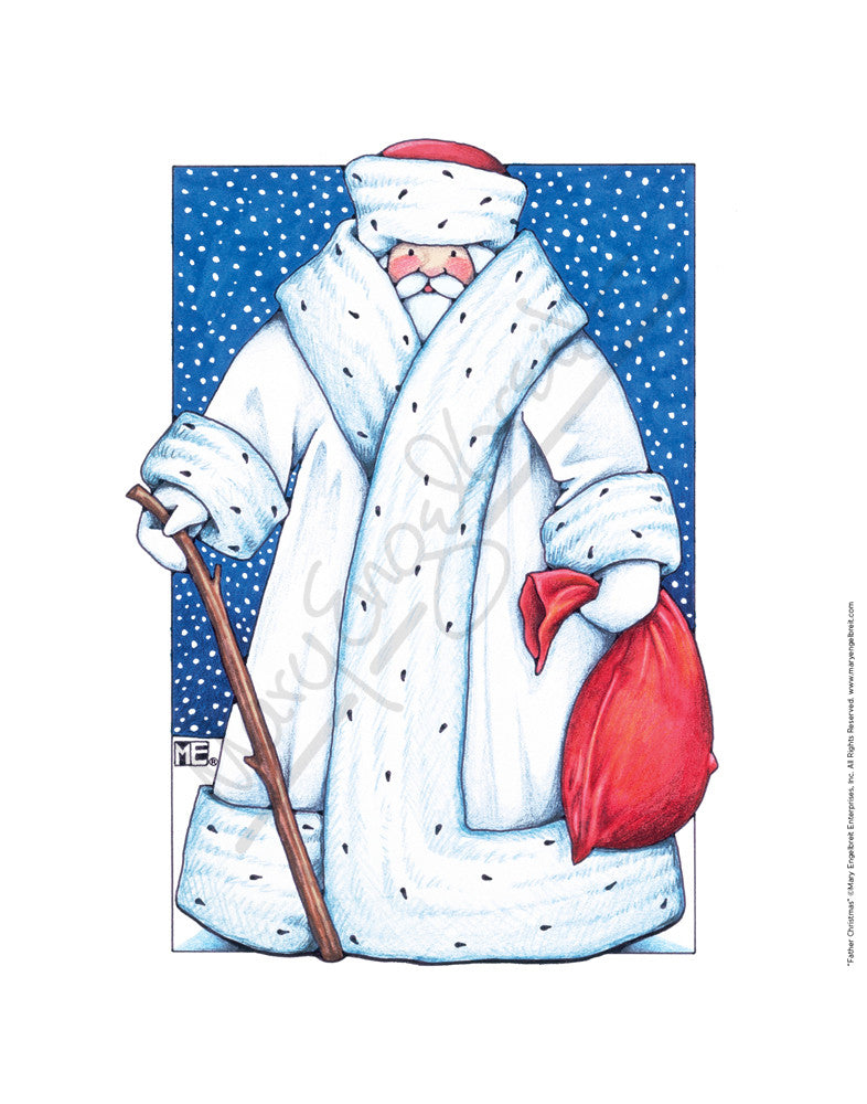 Father Christmas Fine Art Print