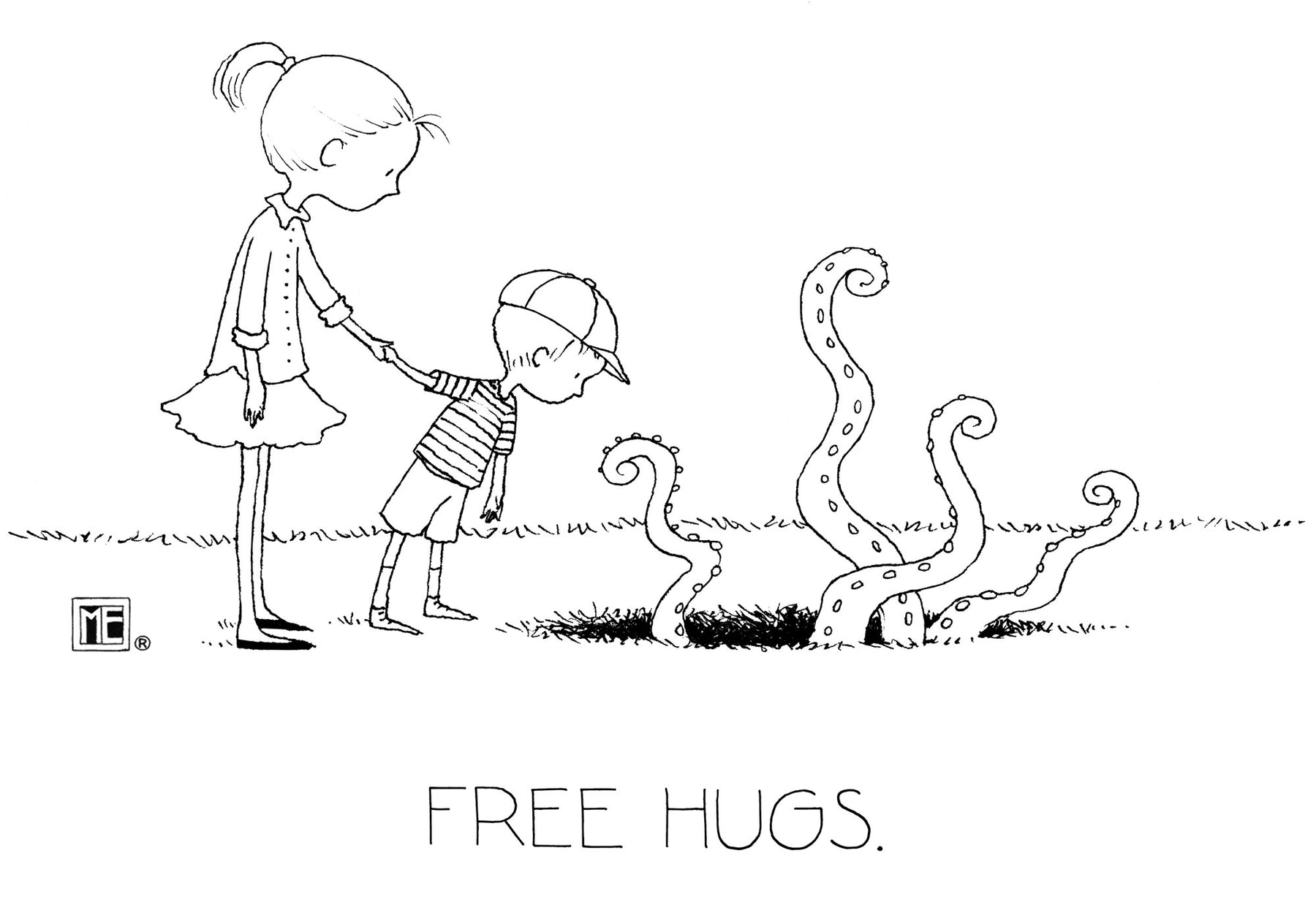 Free Hugs Tablet Skin