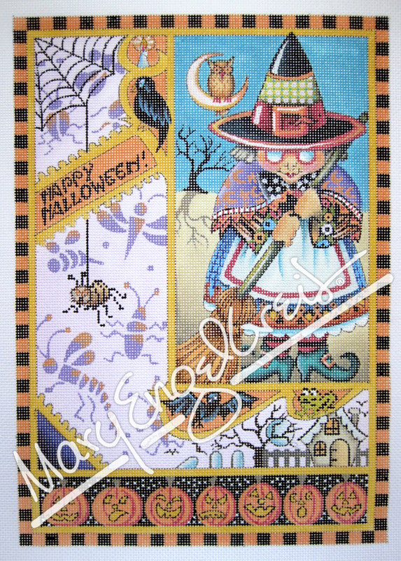 Needlepoint Canvas: Happy Halloween