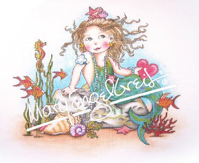 Needlepoint Canvas: Ickle Ockle Mermaid