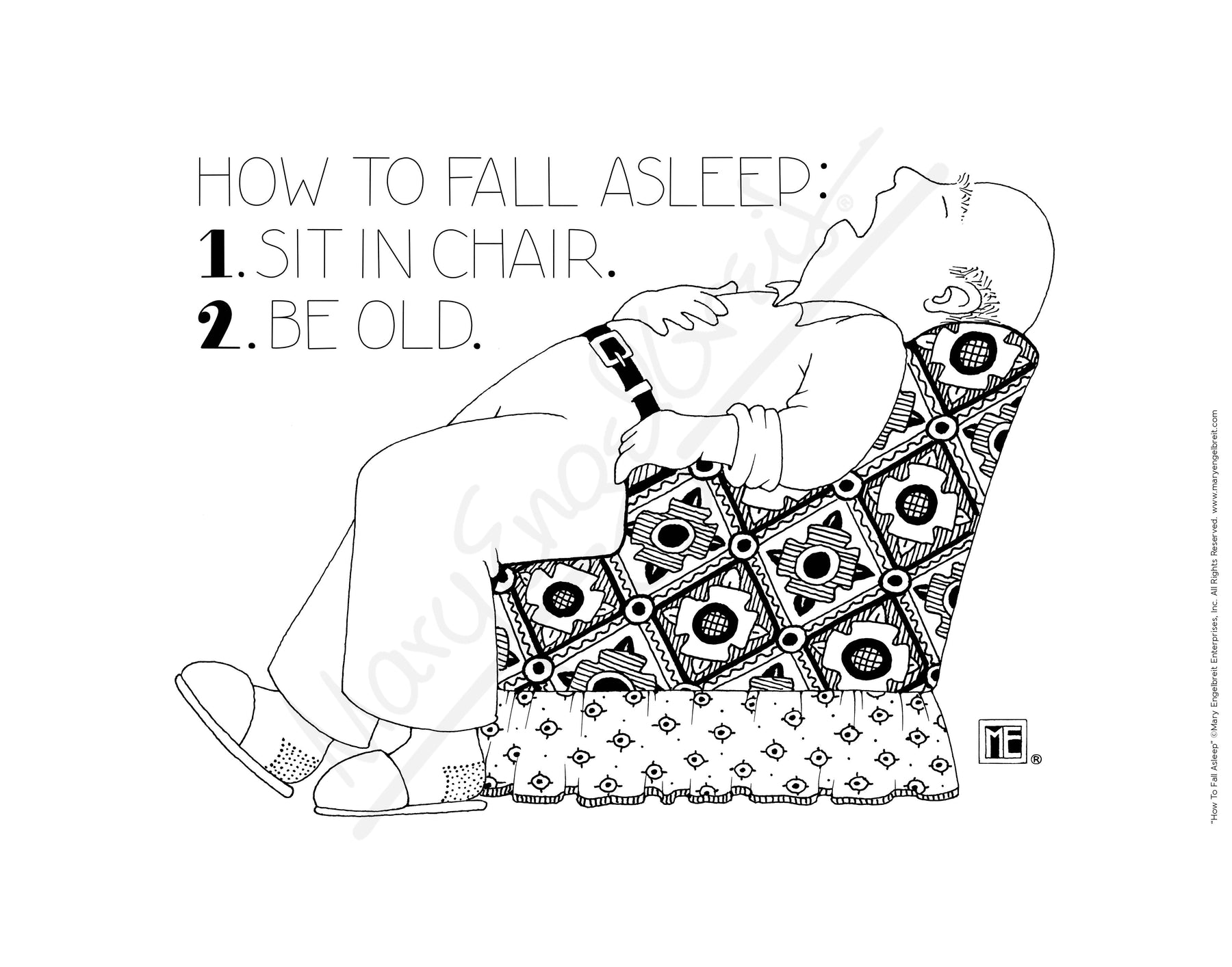 How to Fall Asleep Fine Art Print