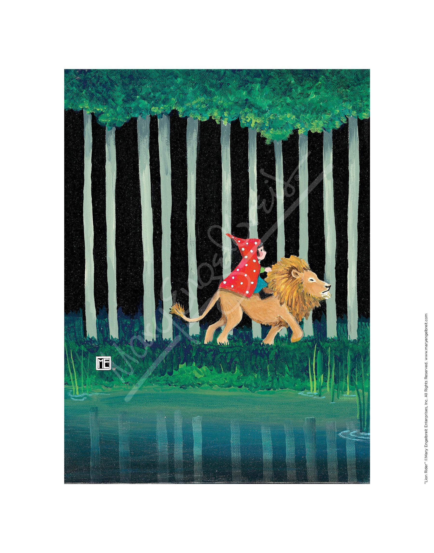 Lion Rider Fine Art Print