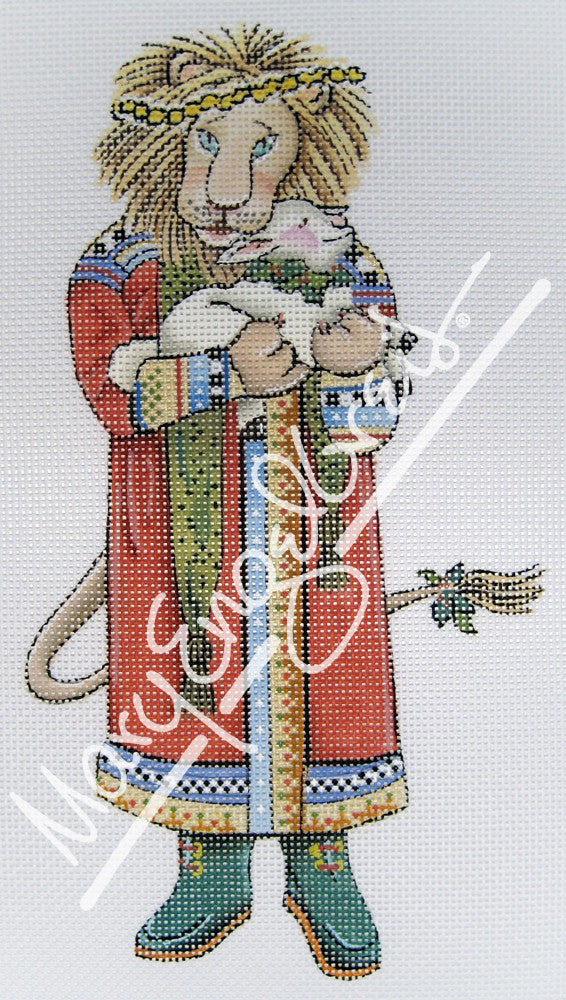 Needlepoint Canvas: Peace Lion and Lamb