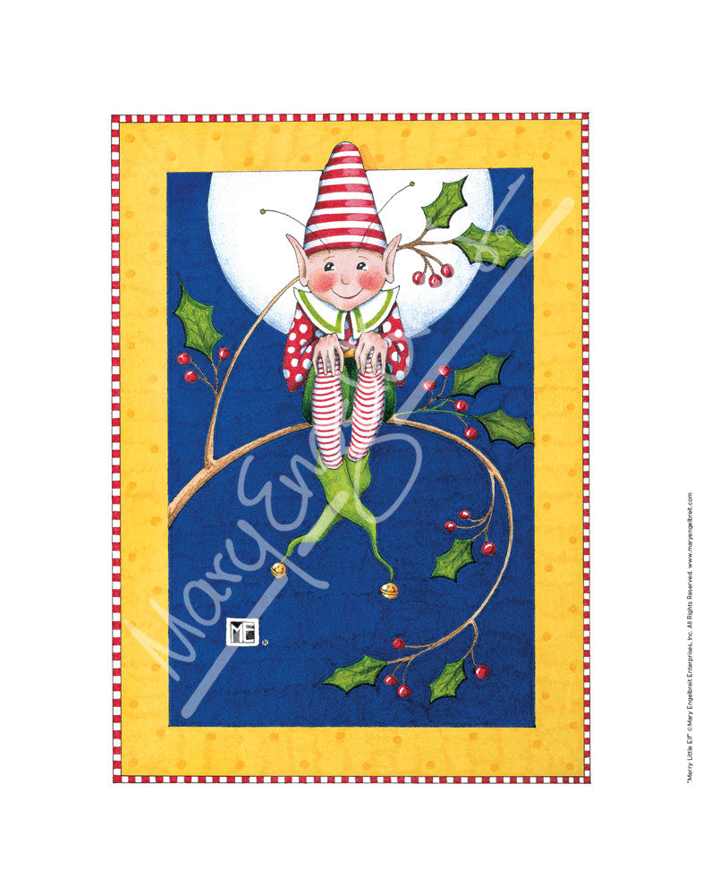 Merry Little Elf Fine Art Print