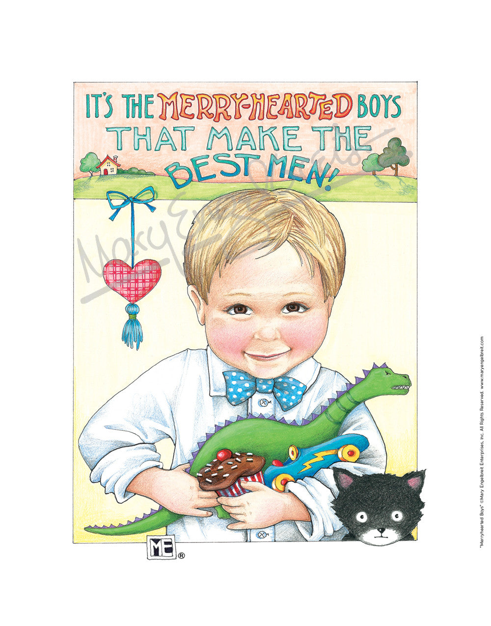 Merry-Hearted Boys Fine Art Print