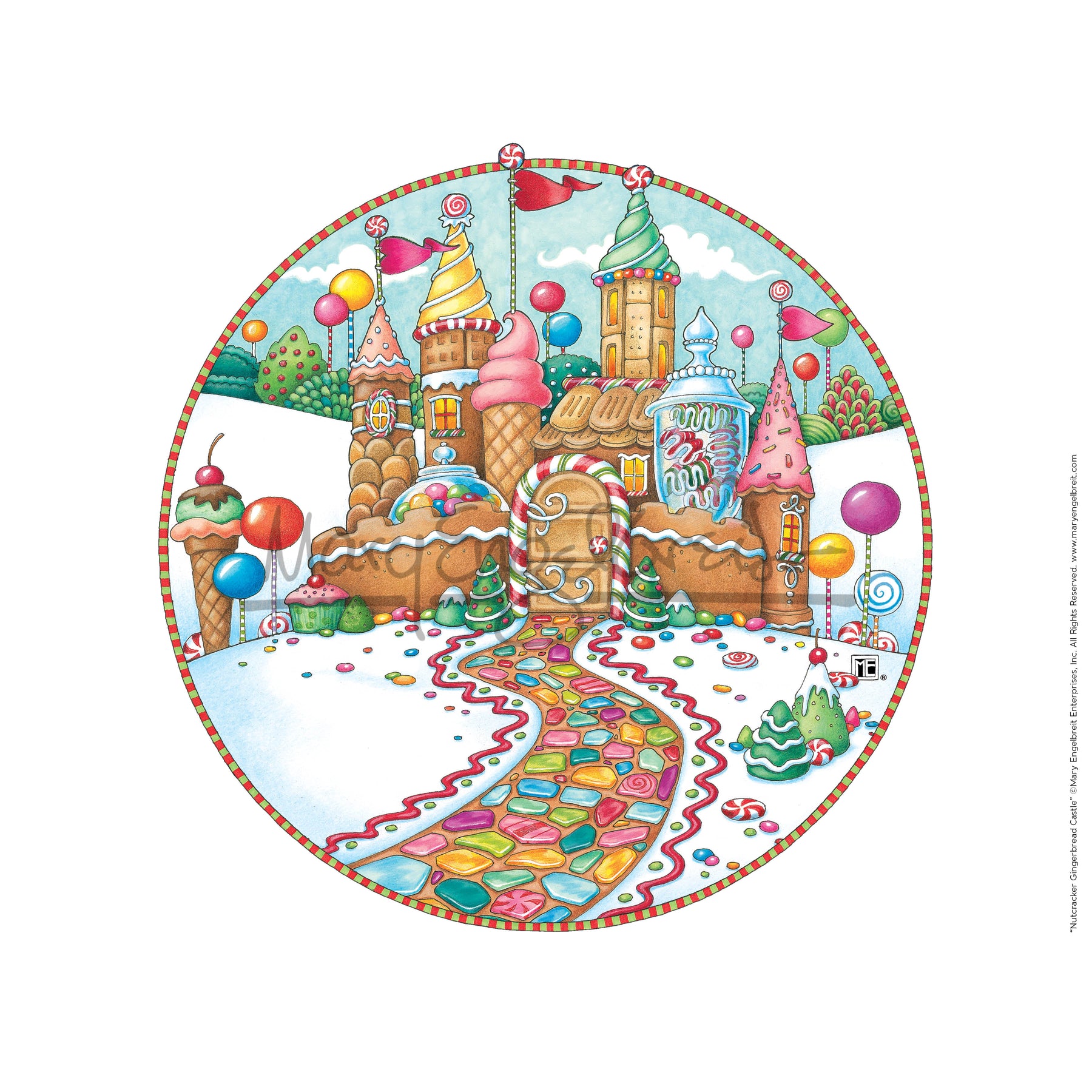 Nutcracker Gingerbread Castle Fine Art Print