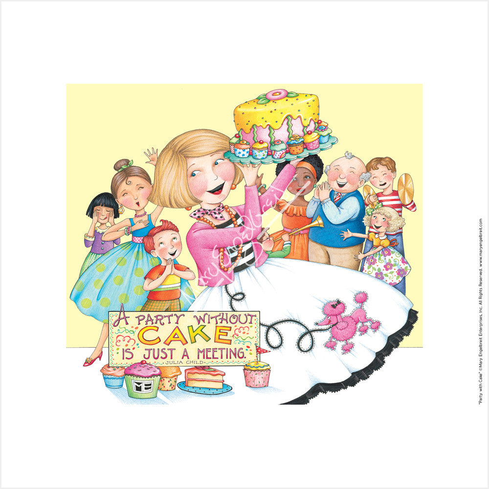 Party with Cake Fine Art Print