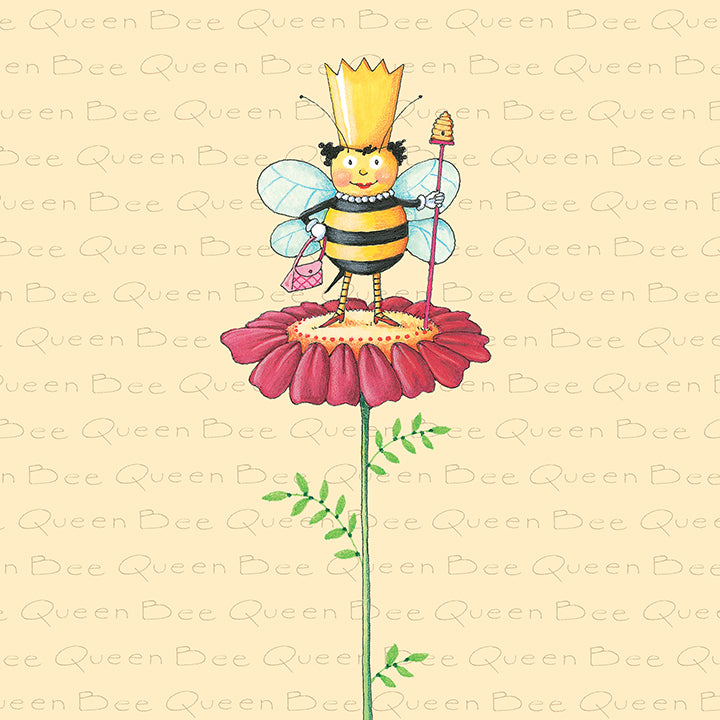 Queen Bee on Flower Laptop Skin