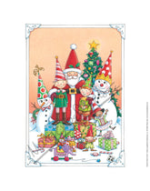 Santa & Elves Fine Art Print