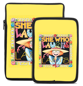 She Who Laughs Tablet Sleeve