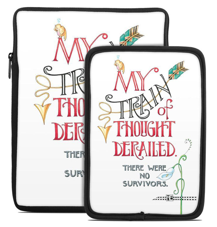 Train Derailed Tablet Sleeve