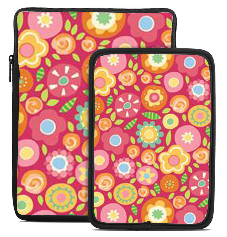 Squished Flowers Tablet Sleeve