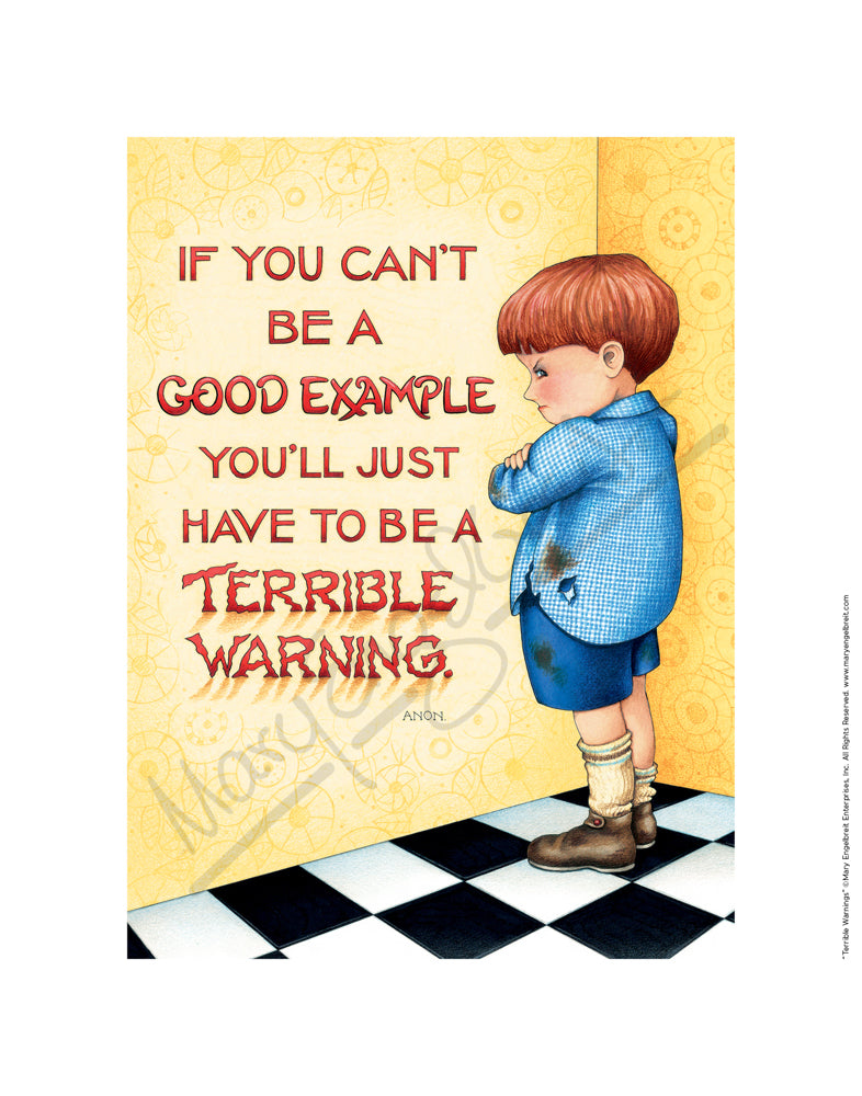 Terrible Warnings Fine Art Print