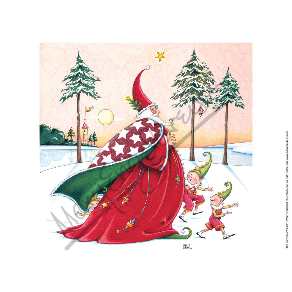 The Christmas Wizard Fine Art Print