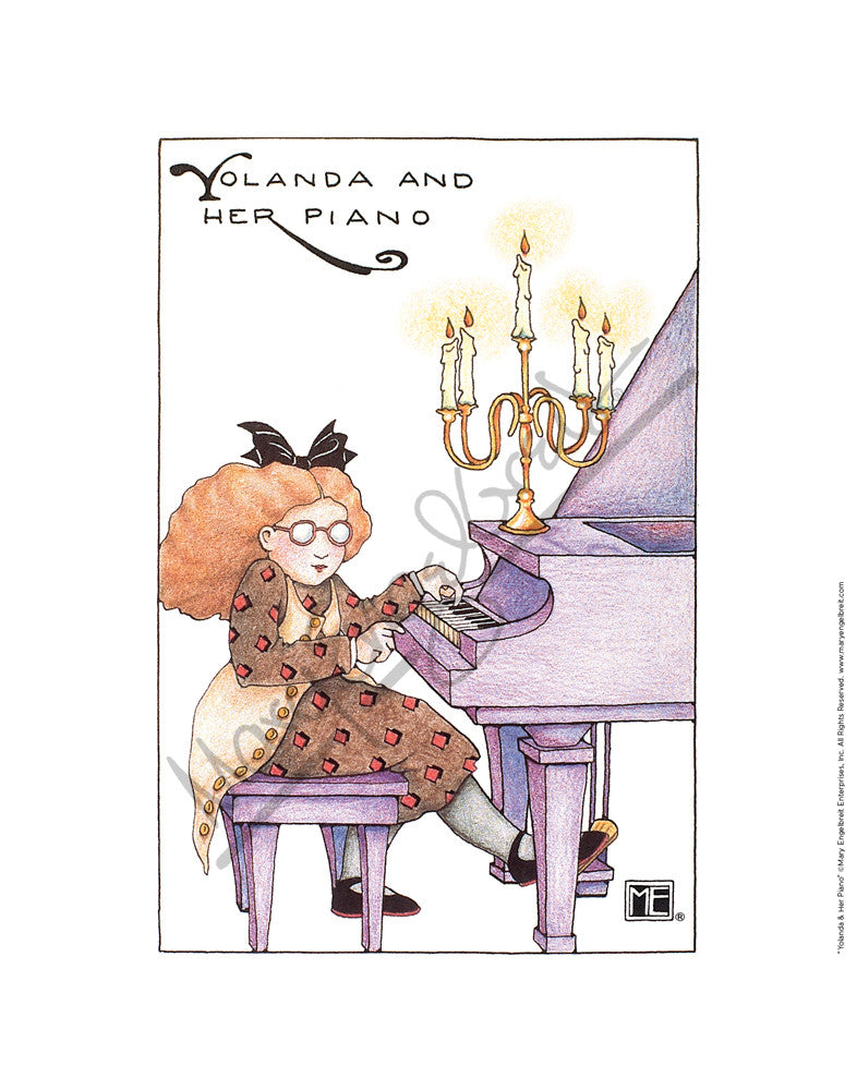 Yolanda & Her Piano Fine Art Print