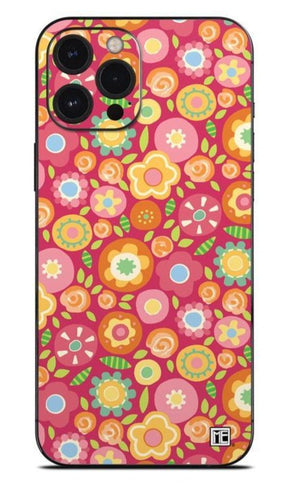 Squished Flowers Phone Skin