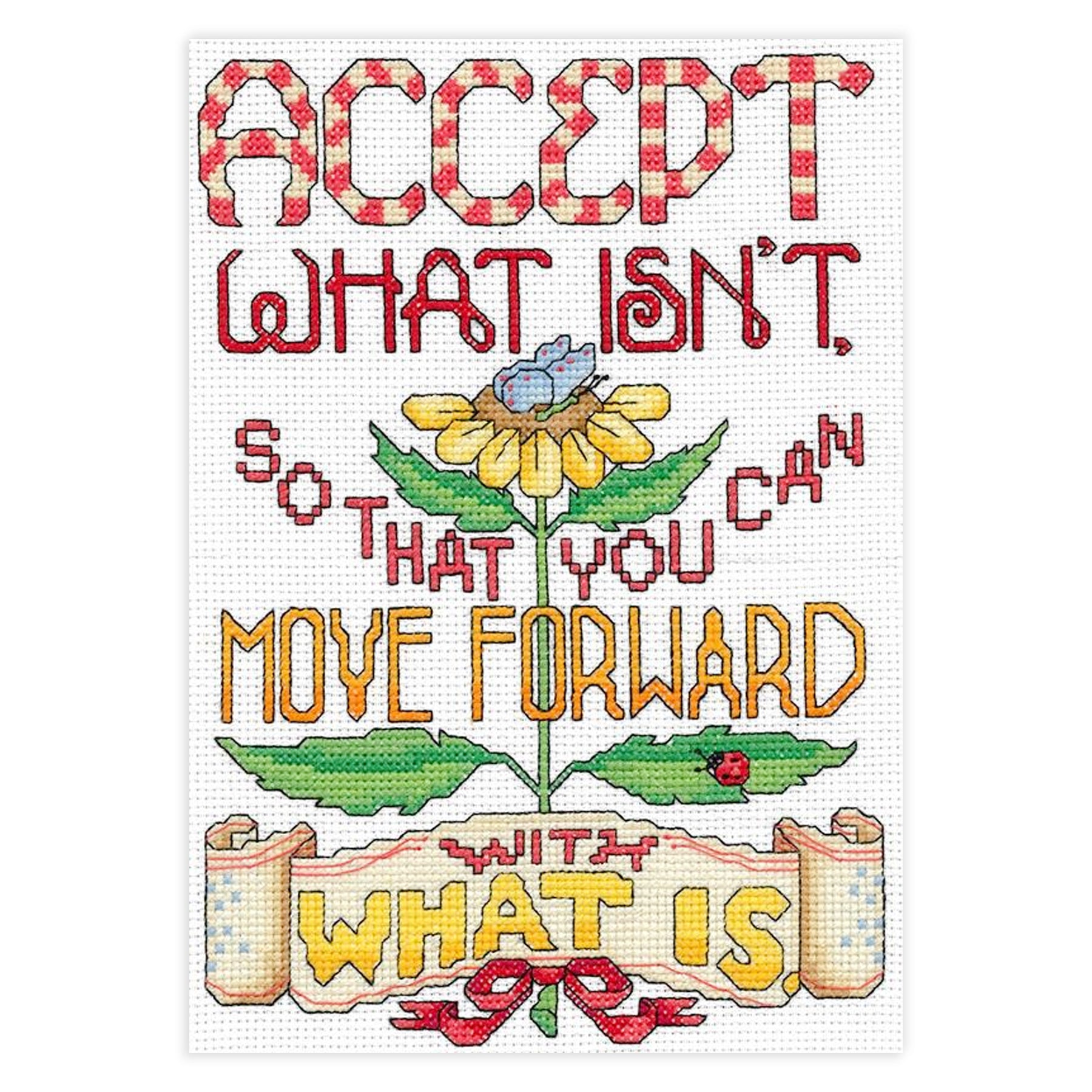 Accept Counted Cross Stitch Leaflet