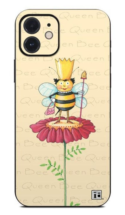 Queen Bee on Flower Phone Skin