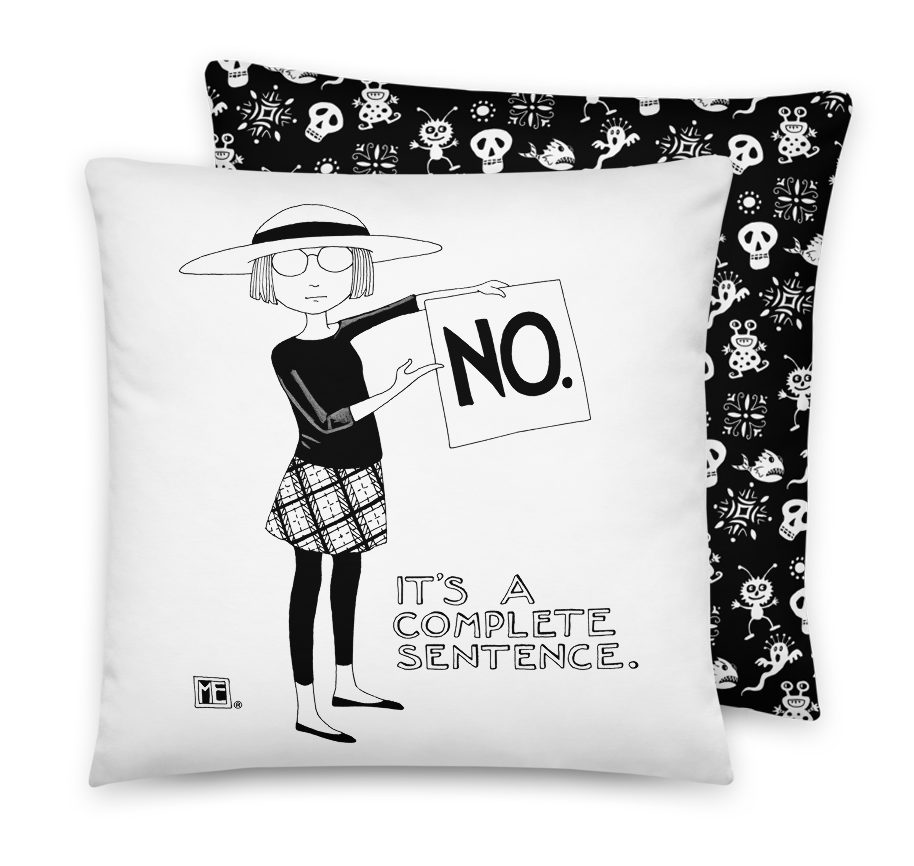 Complete Sentence Pillow Mary Engelbreit Store