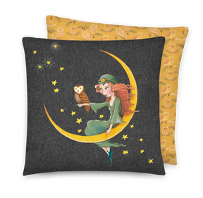 Flying on the Moon Pillow