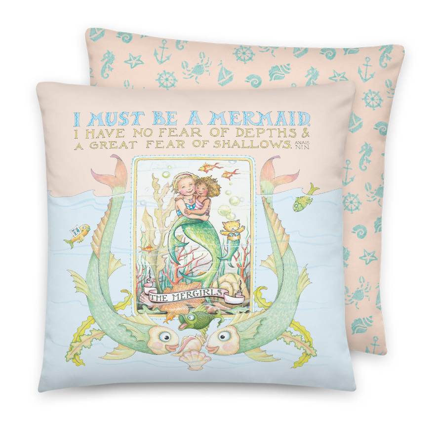 Must Be A Mermaid Pillow