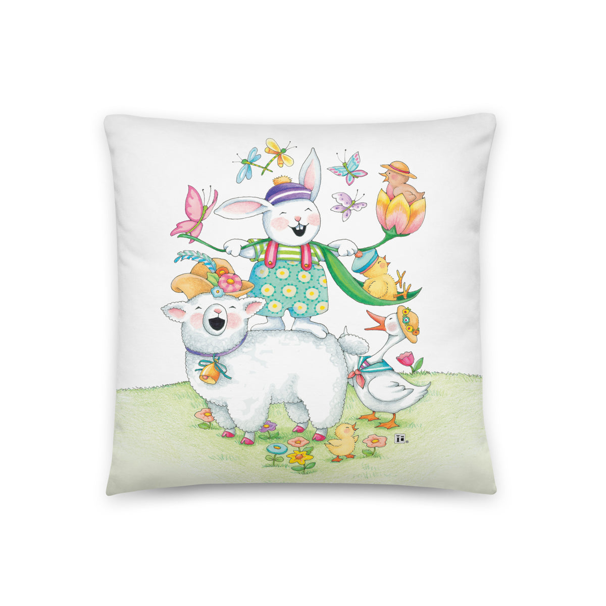 Easter Menagerie Pillow