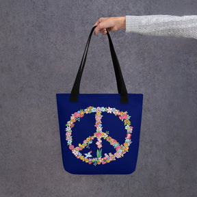 Floral Peace Tote Bag