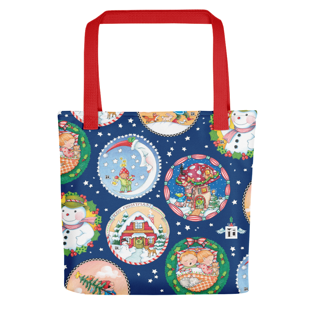 Cottage Christmas Tote Bag