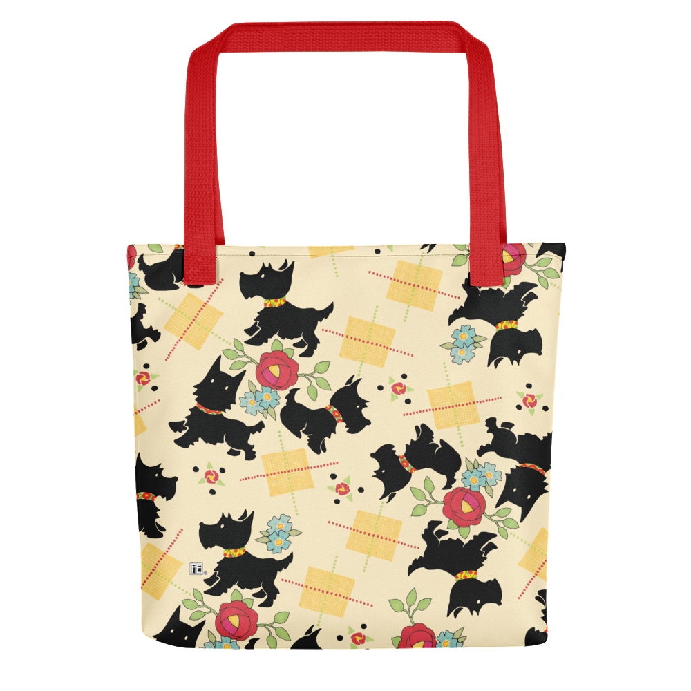 Frolicking Scotties Tote bag