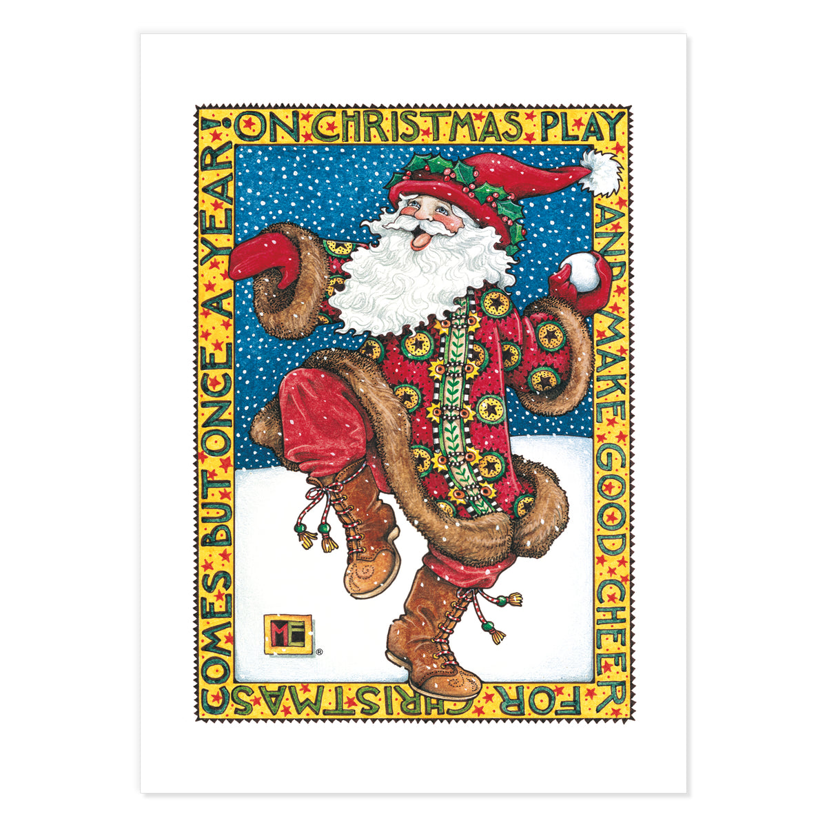 Christmas Santas Postcards, series 2