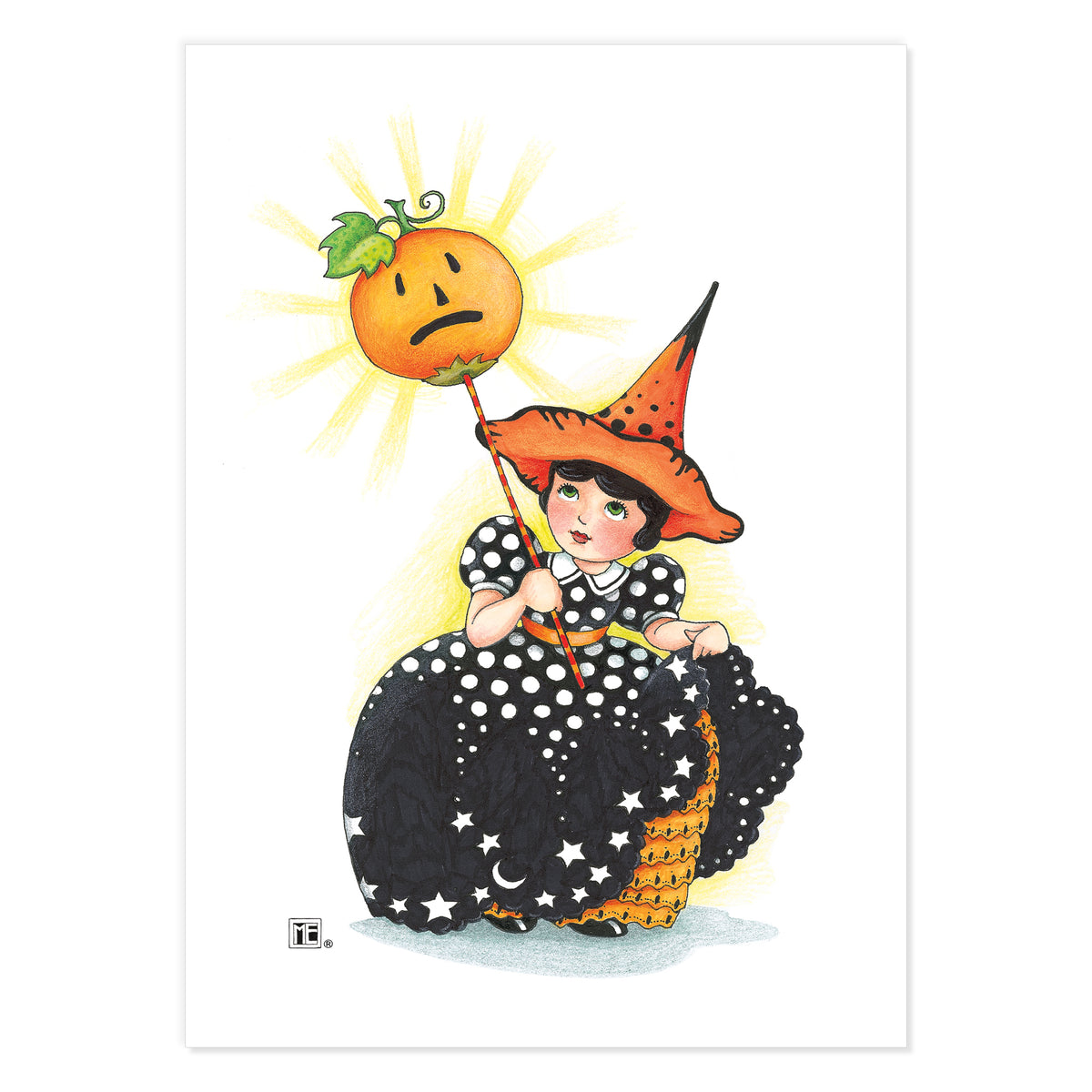 Whimsical Halloween Magic Postcards