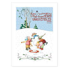 Christmas Snowpeople Postcards