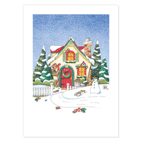 Christmas Cottages Postcards