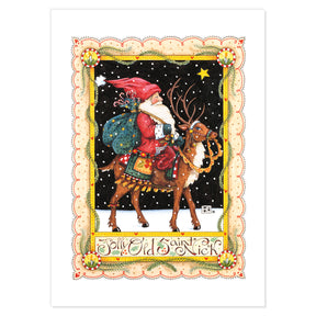Christmas Santas Postcards, series 1