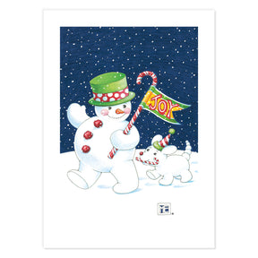 Christmas Snowpeople Postcards