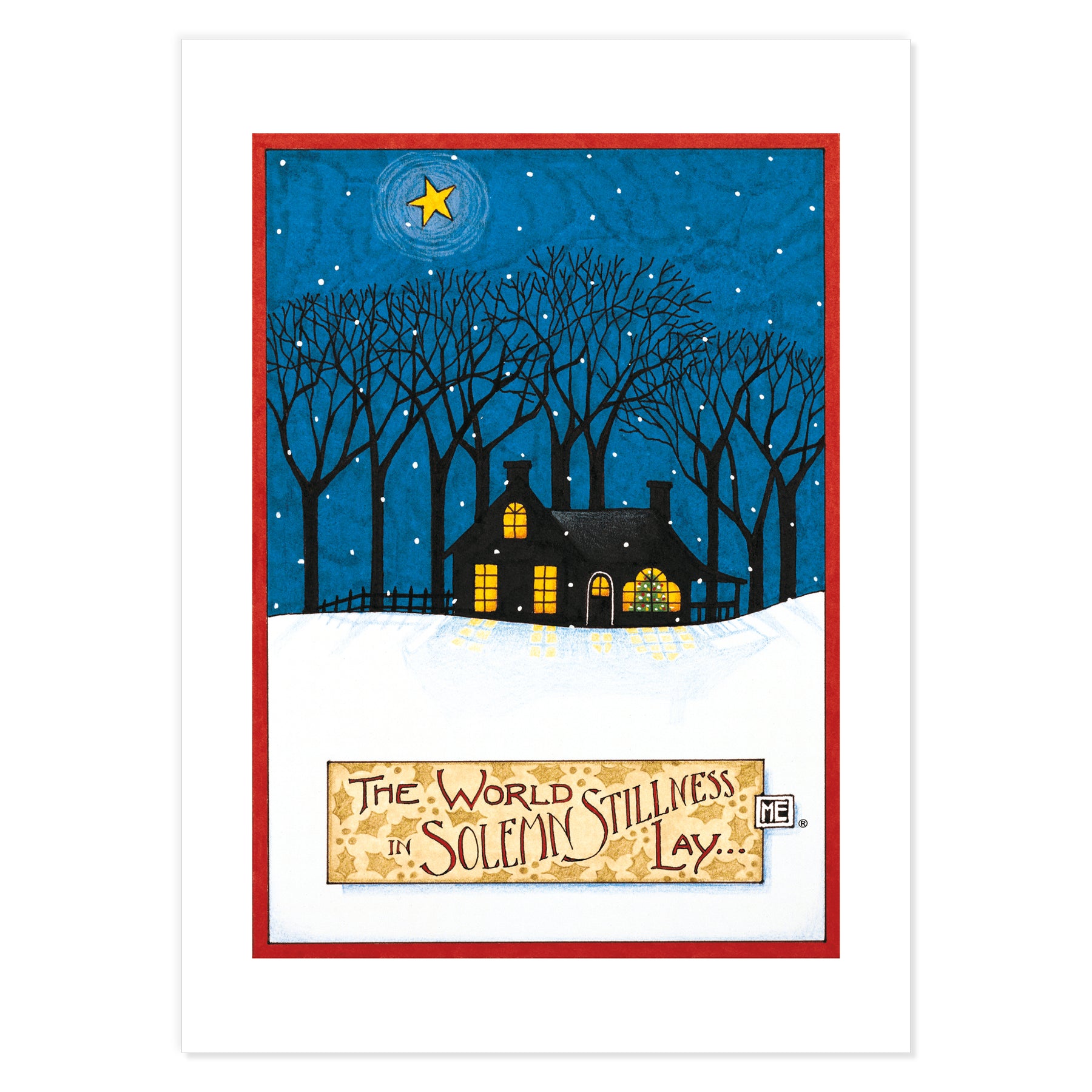 Christmas Cottages Postcards