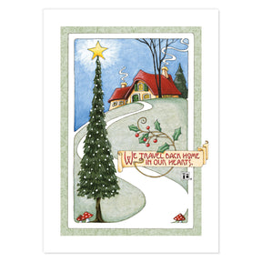Christmas Cottages Postcards