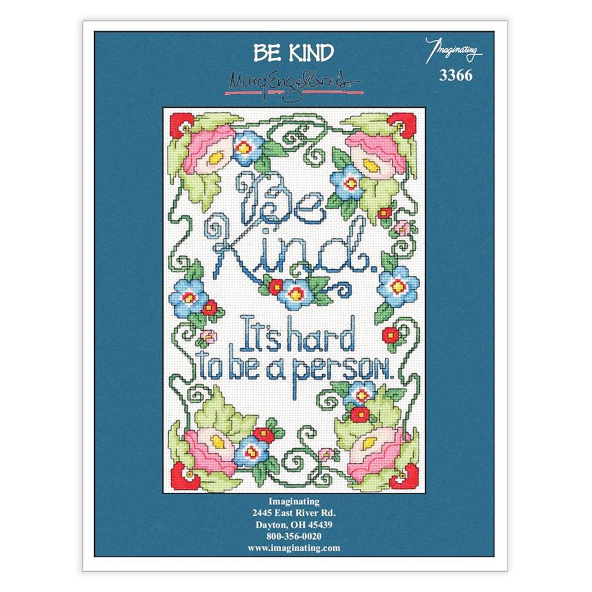 Be Kind Counted Cross Stitch Leaflet