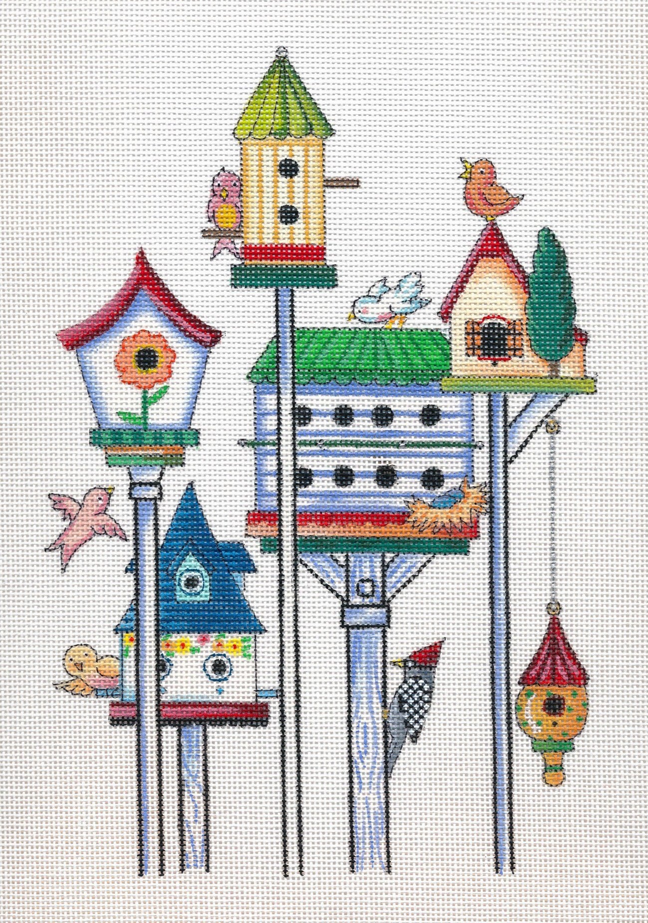 Needlepoint Canvas: For the Birds