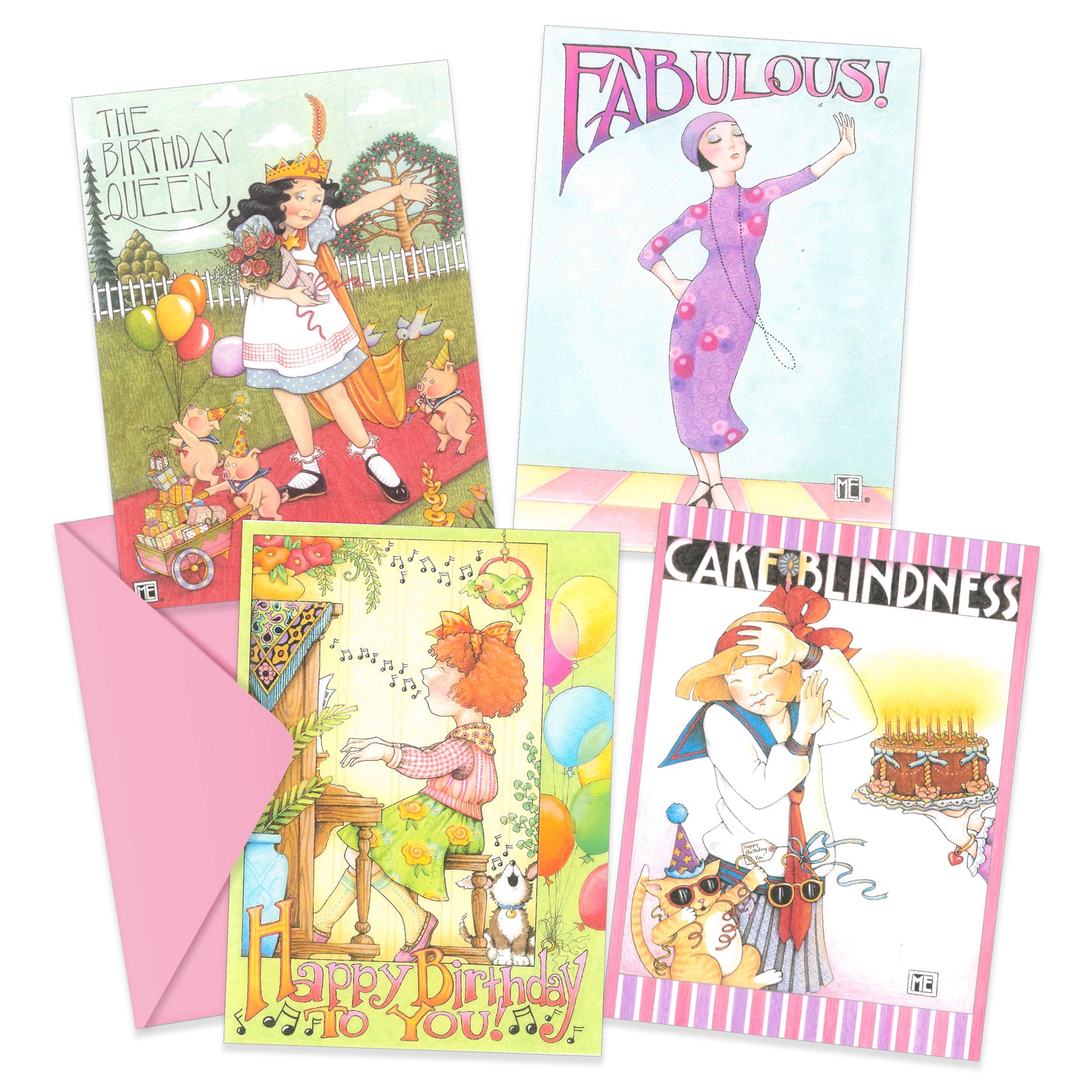 Birthday Card Bundle, 8 assorted