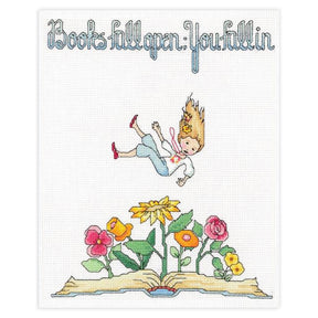 Books You Fall In Counted Cross Stitch Kit