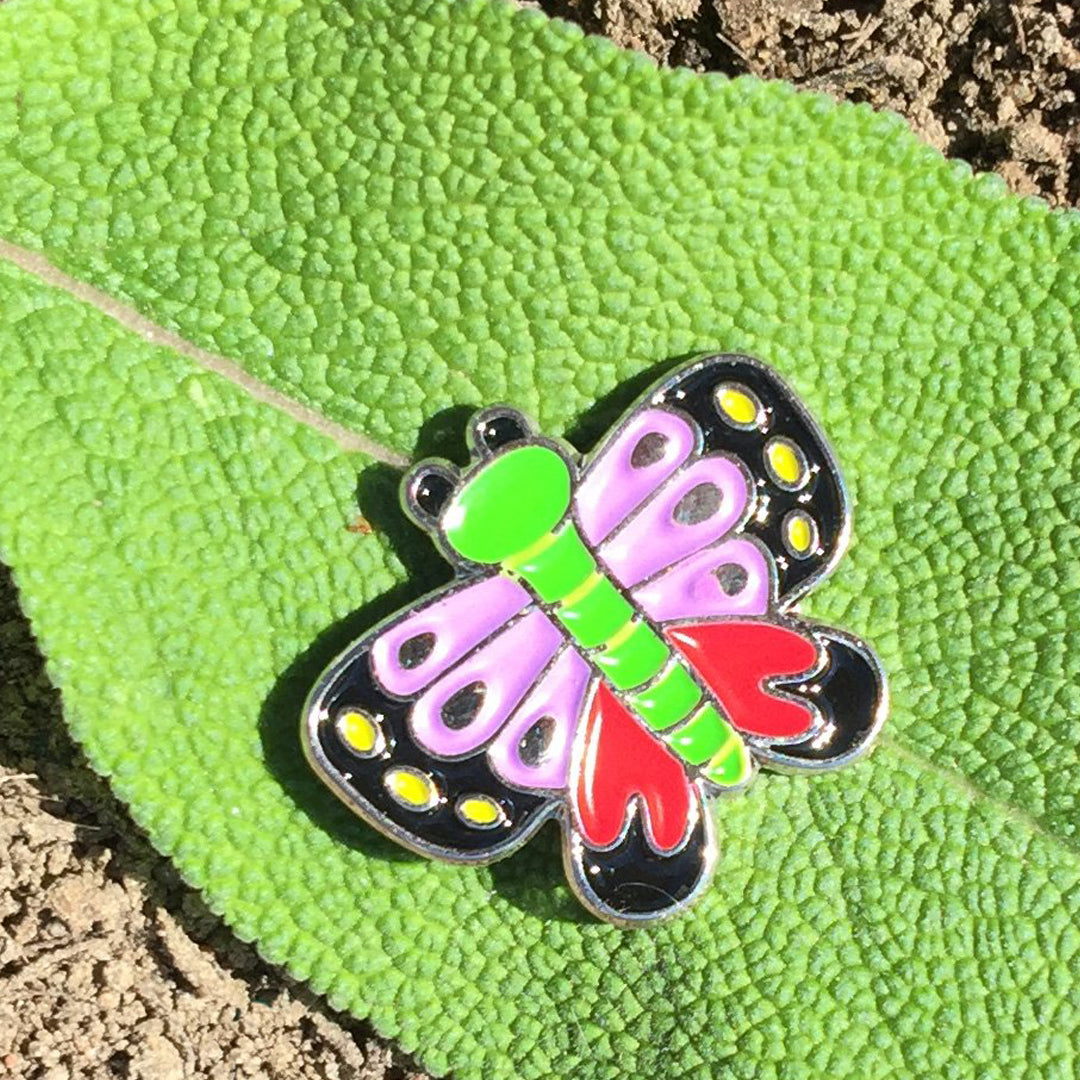 Butterfly Mini Enamel Art Pin