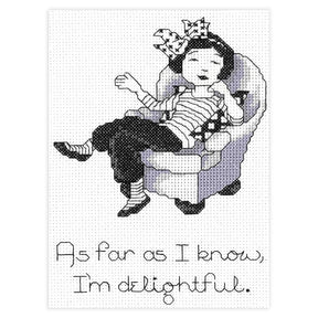 I'm Delightful Counted Cross Stitch Leaflet