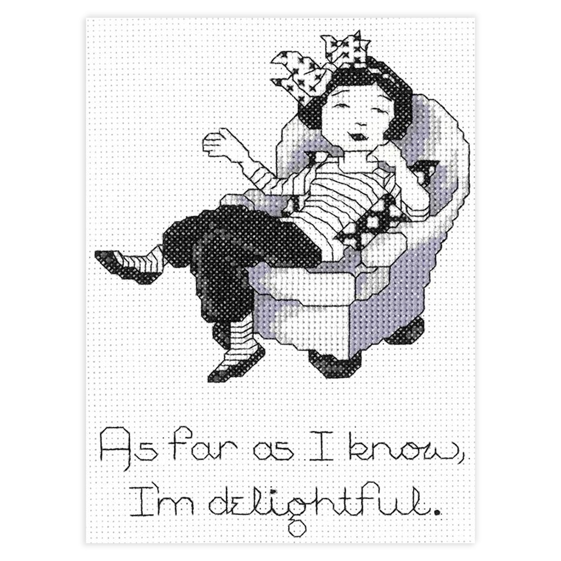 I'm Delightful Counted Cross Stitch Kit